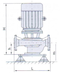 ISG立式管道泵尺寸圖1